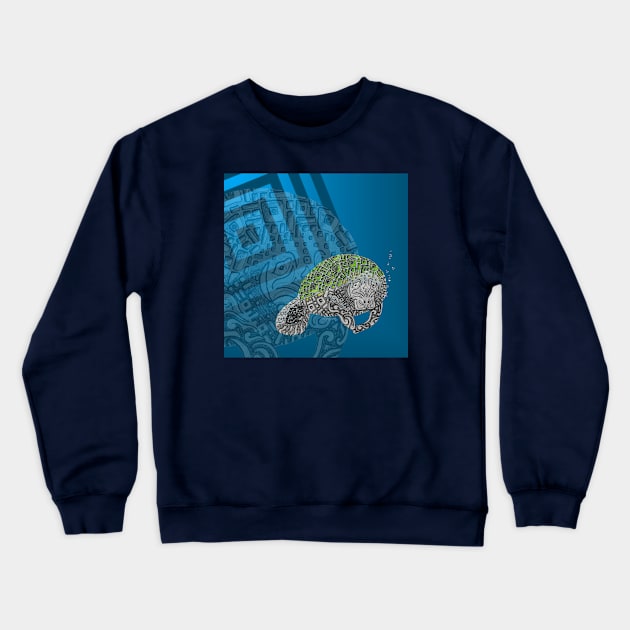 Manatee Totem Animal Crewneck Sweatshirt by FreeSpiritMeg